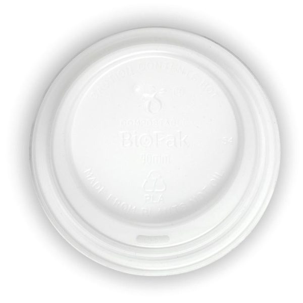 White PLA Coffee Lid 8-20oz (90mm)