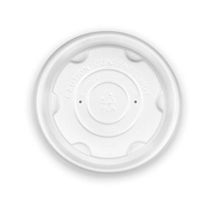 White PLA BioBowl Lid 8oz (250ml)