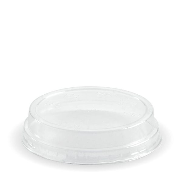 Clear BioCup Dome No Hole Lid 60ml-280ml