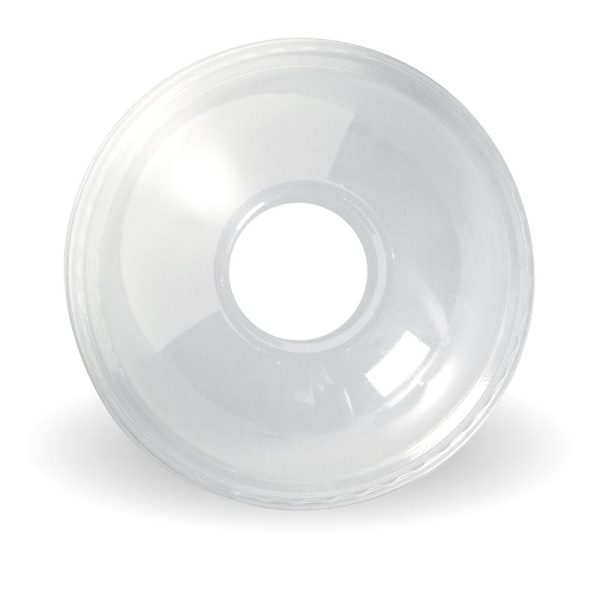 Clear BioCup Dome 22mm Hole Lid 300ml-700ml