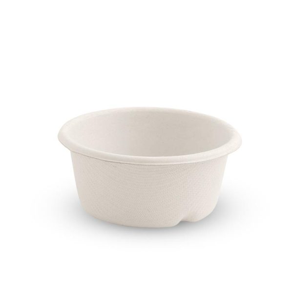 White Plant Fibre BioCup Sauce Container 60ml