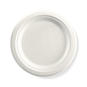 White Plant Fibre Round Plate 9" (23cm)