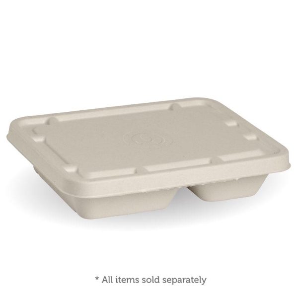 Natural Plant Fibre 2 & 3-Compartment Takeaway Lid