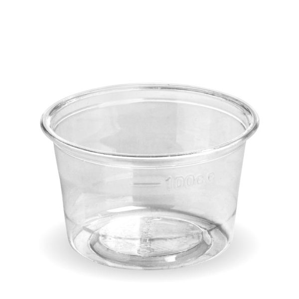 Clear BioCup Sauce Container 140ml