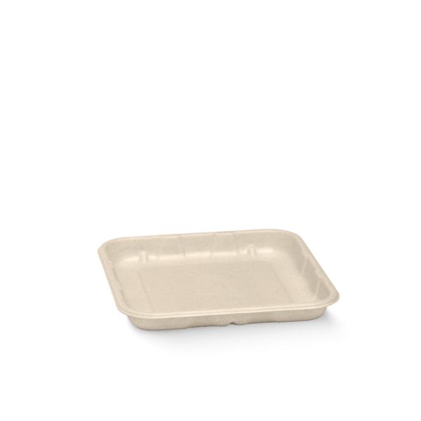 Natural Plant Fibre Produce Tray 5x5"(14x14x2cm)