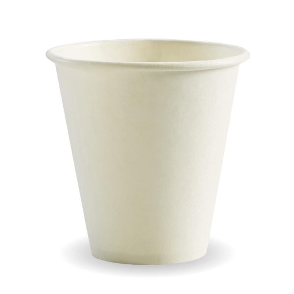 White Single Wall BioCup 8oz (90mm)