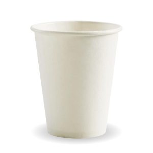 White Single Wall BioCup 8oz (80mm)