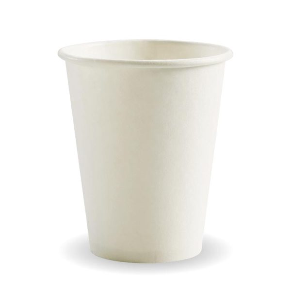 White Single Wall BioCup 8oz (80mm)