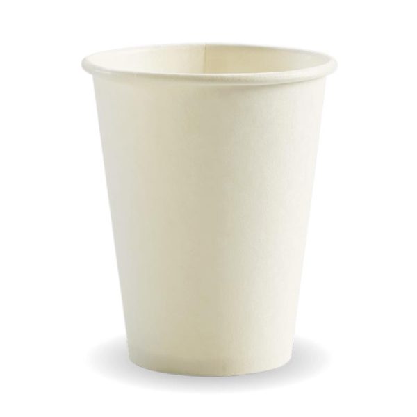 White Single Wall BioCup 12oz (90mm)