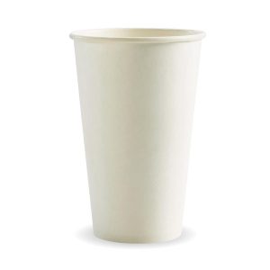 White Single Wall BioCup 16oz (90mm)