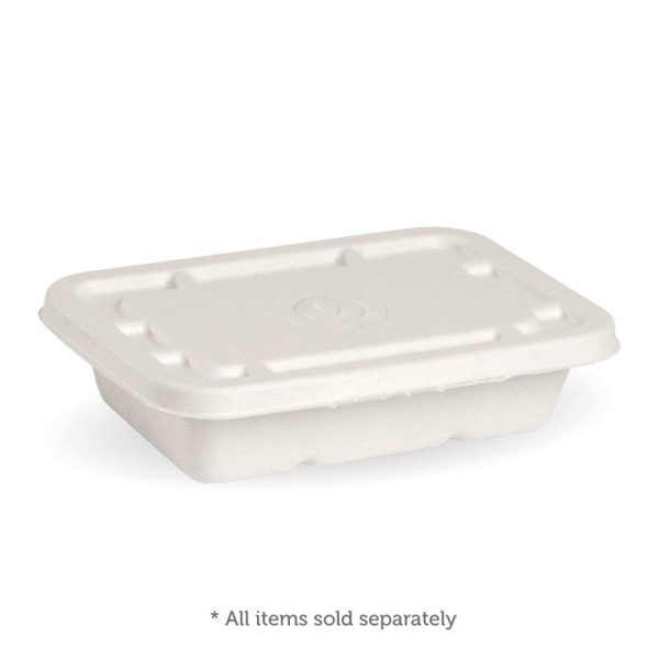 White Plant Fibre Takeaway Lid 500 - 600ml