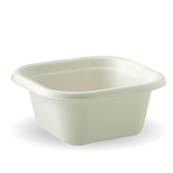 White Plant Fibre Takeaway Base 480ml