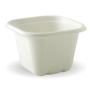 White Plant Fibre Takeaway Base 630ml