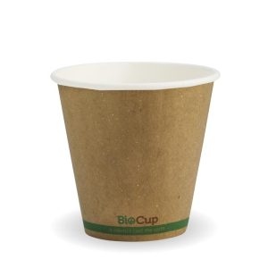 Kraft Green Stripe Double Wall BioCup 8oz (90mm)