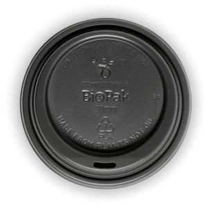 Black PLA BioCup Lid Large (90mm)