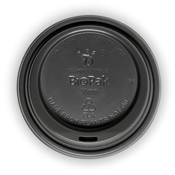 Black PLA BioCup Lid Large (90mm)