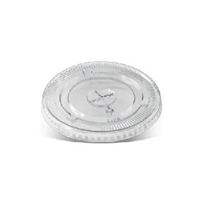 Clear PLA Flat Cold Paper BioCup Lid 90mm