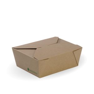 Kraft BioBoard Lunch Box Medium 152x120x64mm