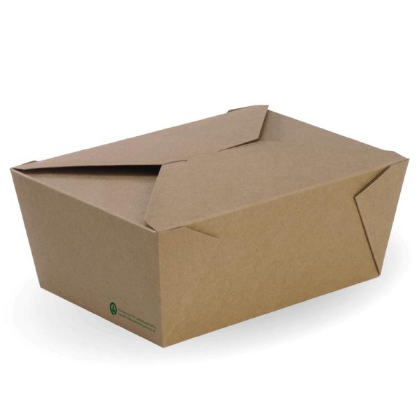 Kraft BioBoard Lunch Box Extra Large 197x140x90mm