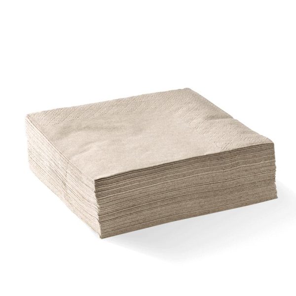 Natural Corner Embossed 1/4 Fold 2-Ply Dinner Napkin