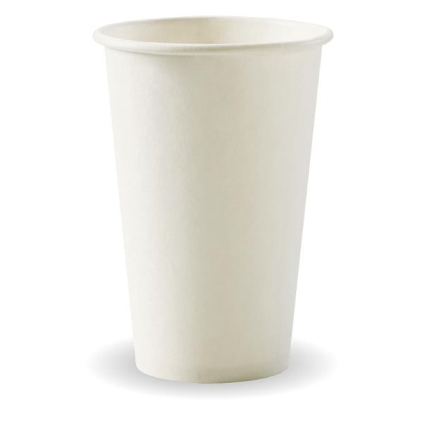 White Single Wall BioCup 12oz (80mm)