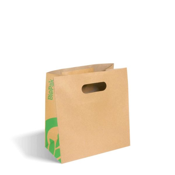 Kraft Die Cut Handle Paper Bag Small 270x145x280mm