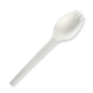 White PLA Spork 6" (15cm)