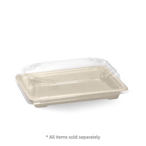 Clear PLA Sushi Tray Lid Medium