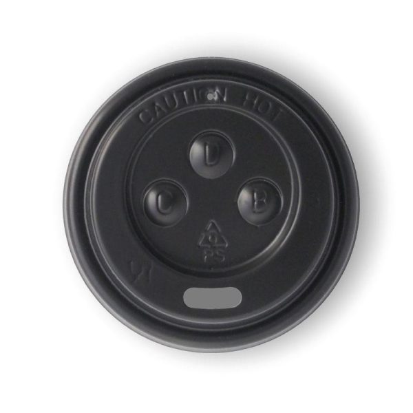 Black BioCup PS Sipper Lid 4oz (63mm)