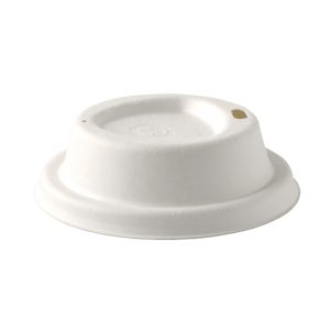 White Plant Fibre BioCup Lid Small (80mm)