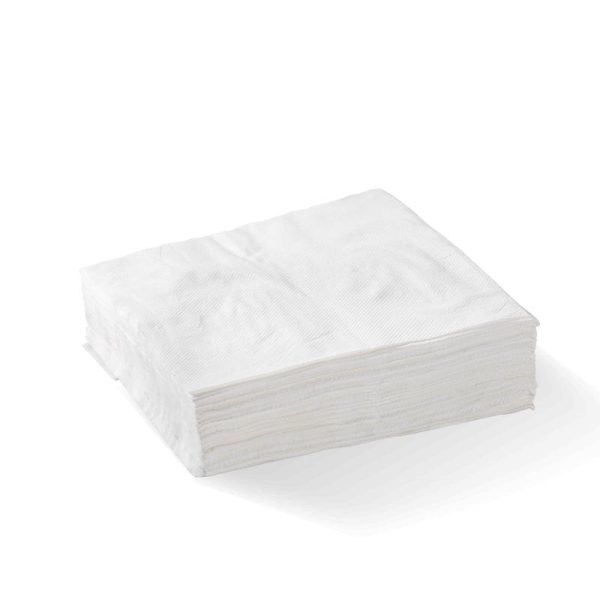 White 1/4 Fold 1-Ply Lunch Napkin