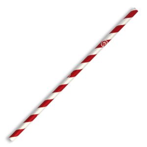 Red Stripe BioStraw Regular (6mm)