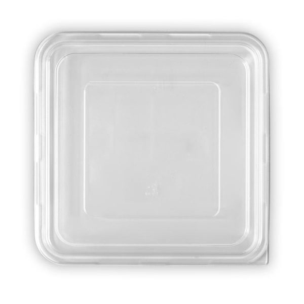 Clear RPET 3/4/5-Compartment Takeaway Lid Large