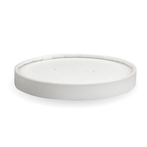 White Paper BioBowl Lid 12-32oz (430-950ml)
