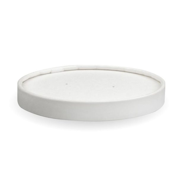 White Paper BioBowl Lid 12-32oz (430-950ml)