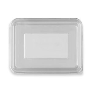 Clear RPET 2 & 3-Compartment Takeaway Lid
