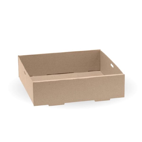 Kraft BioBoard Catering Tray Base Small (225x225x60mm)
