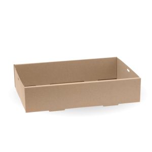 Kraft BioBoard Catering Tray Base Medium (359x252x80mm)