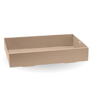 Kraft BioBoard Catering Tray Base Extra Large (450x310x80mm)
