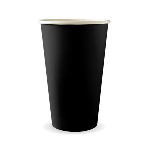 Black Single Wall BioCup 16oz (90mm)