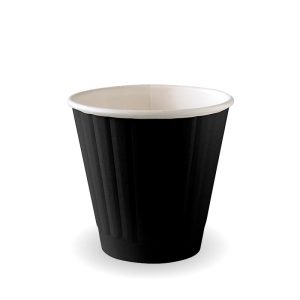 Black Double Wall BioCup 8oz (90mm)