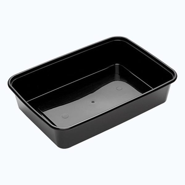 Black Rectangle Takeaway Container 500ml