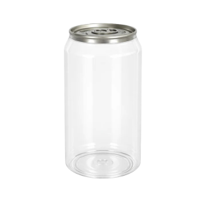 330ml PET Clear Can with FREE lids