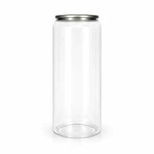 500ml PET Clear Can with FREE lids