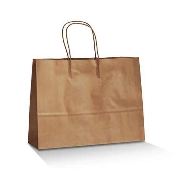 Kraft Twisted Handle Boutique Bag Medium 260x350x100mm