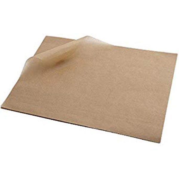 Kraft 1/4 Cut Greaseproof Paper 200x330mm