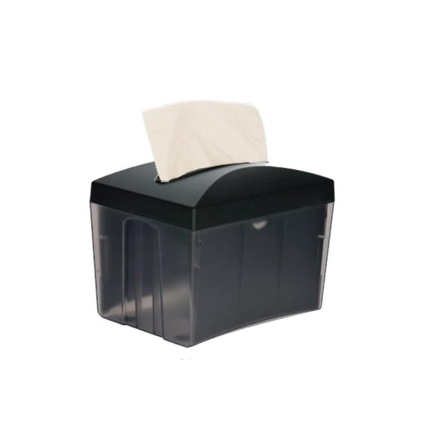 Black Single Saver White Napkin Dispenser 330x210mm