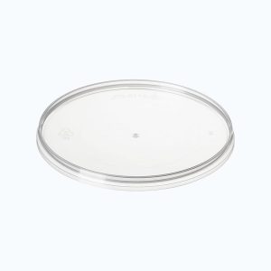 Clear PP Tamper Evident Round Tub Lid 118mm