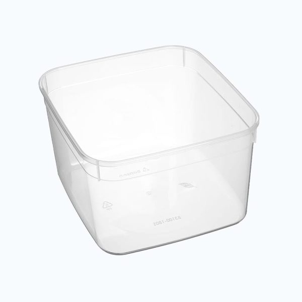 Clear PP Square Container 3.1L (180x180x120mm)
