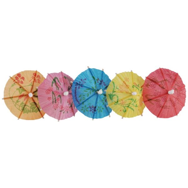 Mixed Colours Cocktail Umbrellas/Parasols